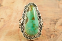Genuine Royston Turquoise Sterling Silver Ring